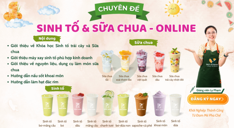 Khóa Học Sinh tố – Sữa Chua [Update 2026]