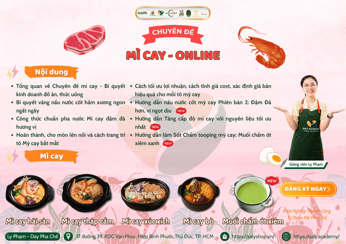 Khoá Học Mỳ Cay – Ly Phạm – SaLy Academy [Update 2026]
