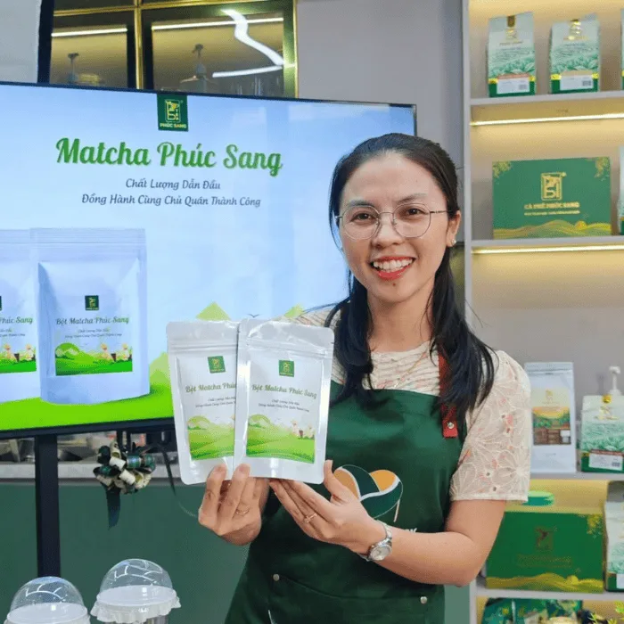 Bột matcha nguyên liệu dùng pha chế