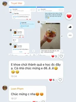 Học viên khoe thành quả tự làm được sau khi học