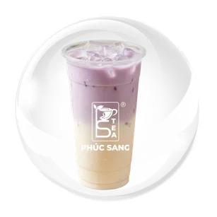 Ly sữa dừa khoai môn màu tím