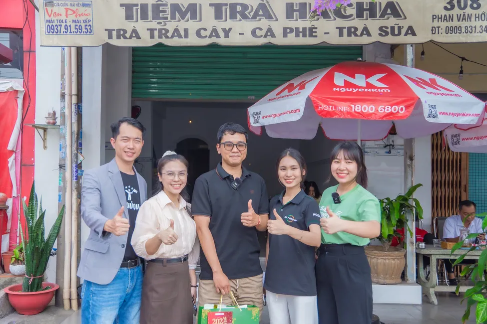 Cửa hàng trà và cà phê thật của một học viên sau khóa học